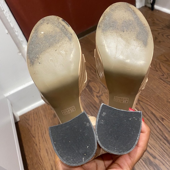 USED - Mettesally Chunky Platform Heeled Sandals SIZE 12.5 - Picture 9 of 10